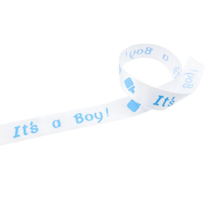 7/8" x 25 Yards "Its a Boy!" Satin Ribbon Roll -